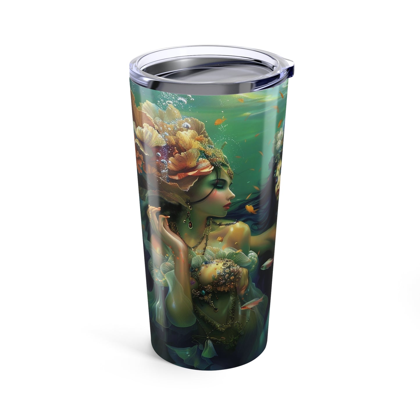 02 Flowy Water Goddesses, Mermaidcore, Fairycore, Goddess, To-go Coffee Cup, Stainless Steel Travel Tumbler 20oz