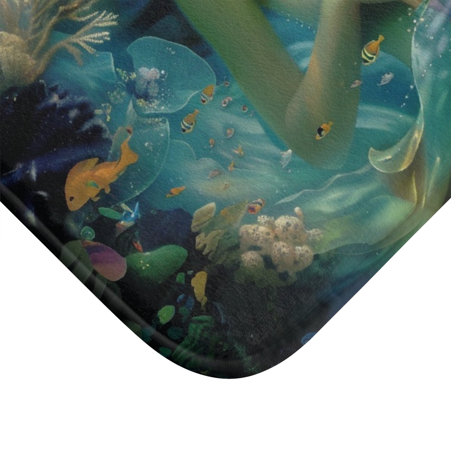 Sea Witch Bath Mat, Mystical Mermaid, Water Goddesses, Ocean Decor, Boho Bathroom Rug, Nautical Gift, Coastal Home Accessory