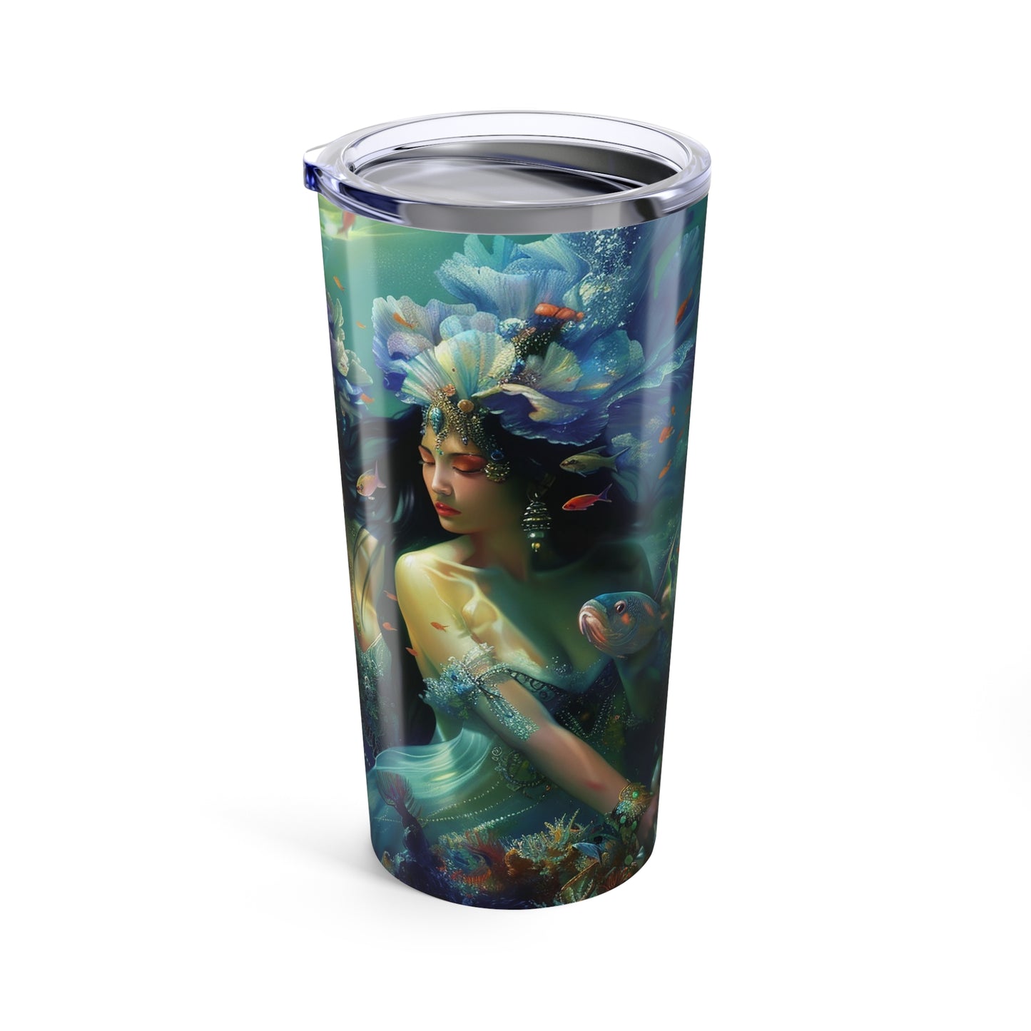 02 Flowy Water Goddesses, Mermaidcore, Fairycore, Goddess, To-go Coffee Cup, Stainless Steel Travel Tumbler 20oz