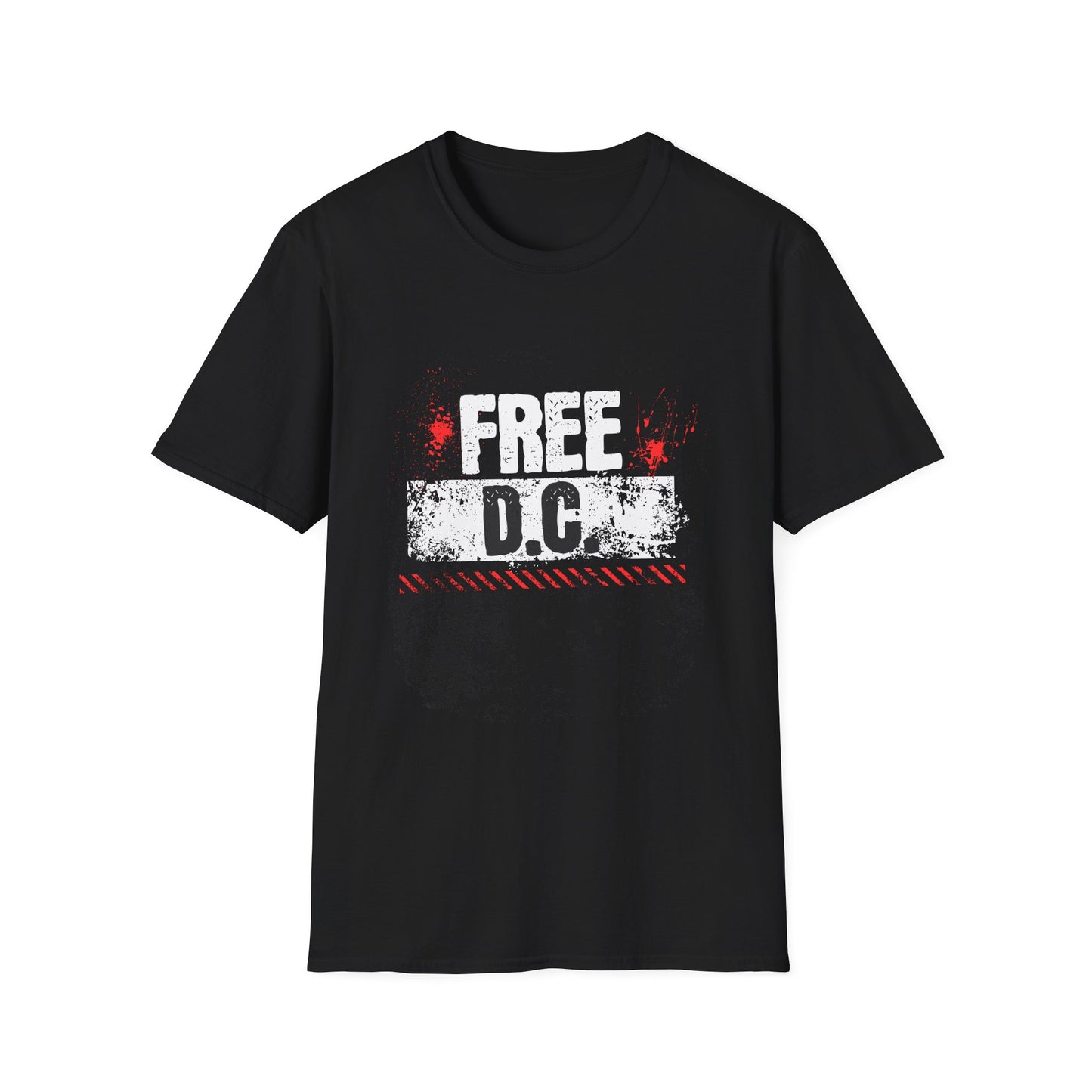 Free DC - Protest Military Takeover Unisex Softstyle Tee, Resist Political Events, Activist Shirt, Protest Rally Apparel