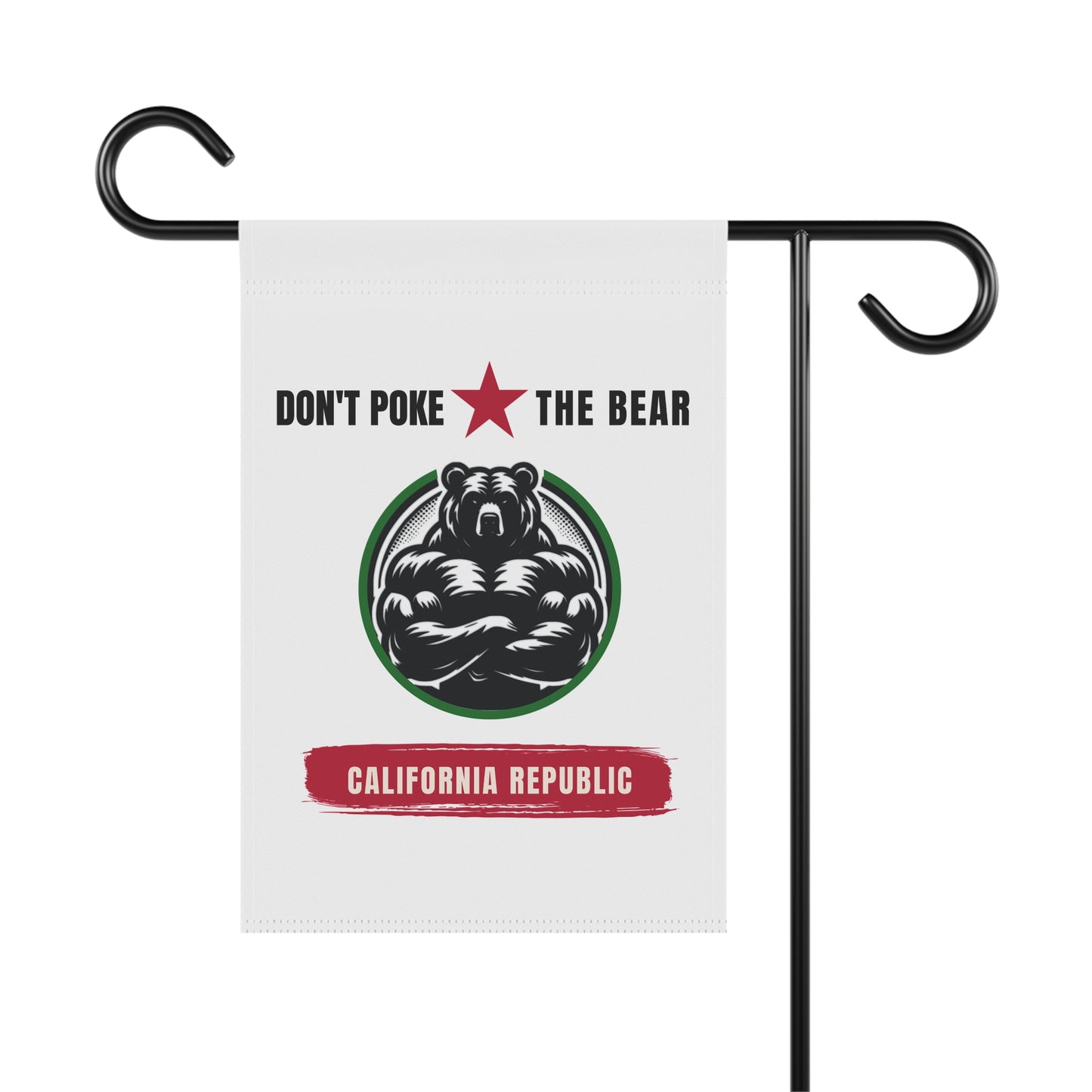 Flag - Don't Poke the Bear, California Republic, Gavin Newsom 2028, Garden or House Flag, Political Banner for Democratic Supporters