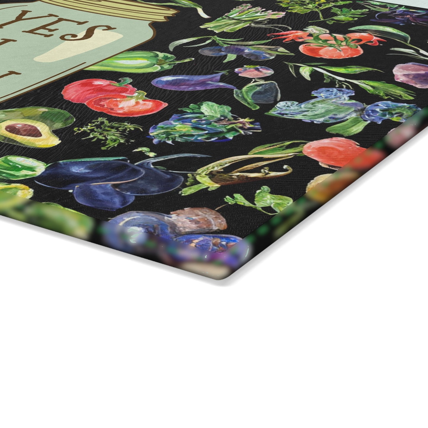 Yes I Can - Canning Design for Garden Farmers Glass Cutting Board - 2 Sizes