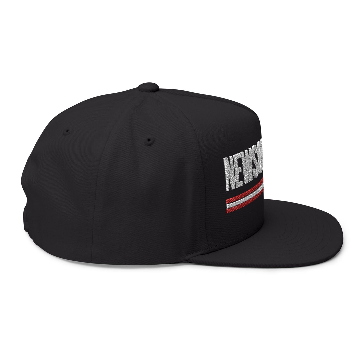 Newsom 2028 Presidential Campaign Flat Bill Cap (Embroidery), Baseball Hat with Red and White Stripes and Stars, Political Campaign Cap,