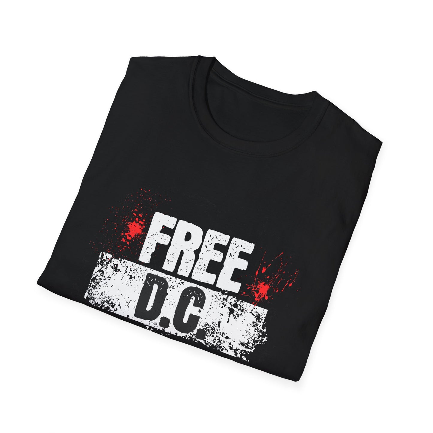 Free DC - Protest Military Takeover Unisex Softstyle Tee, Resist Political Events, Activist Shirt, Protest Rally Apparel