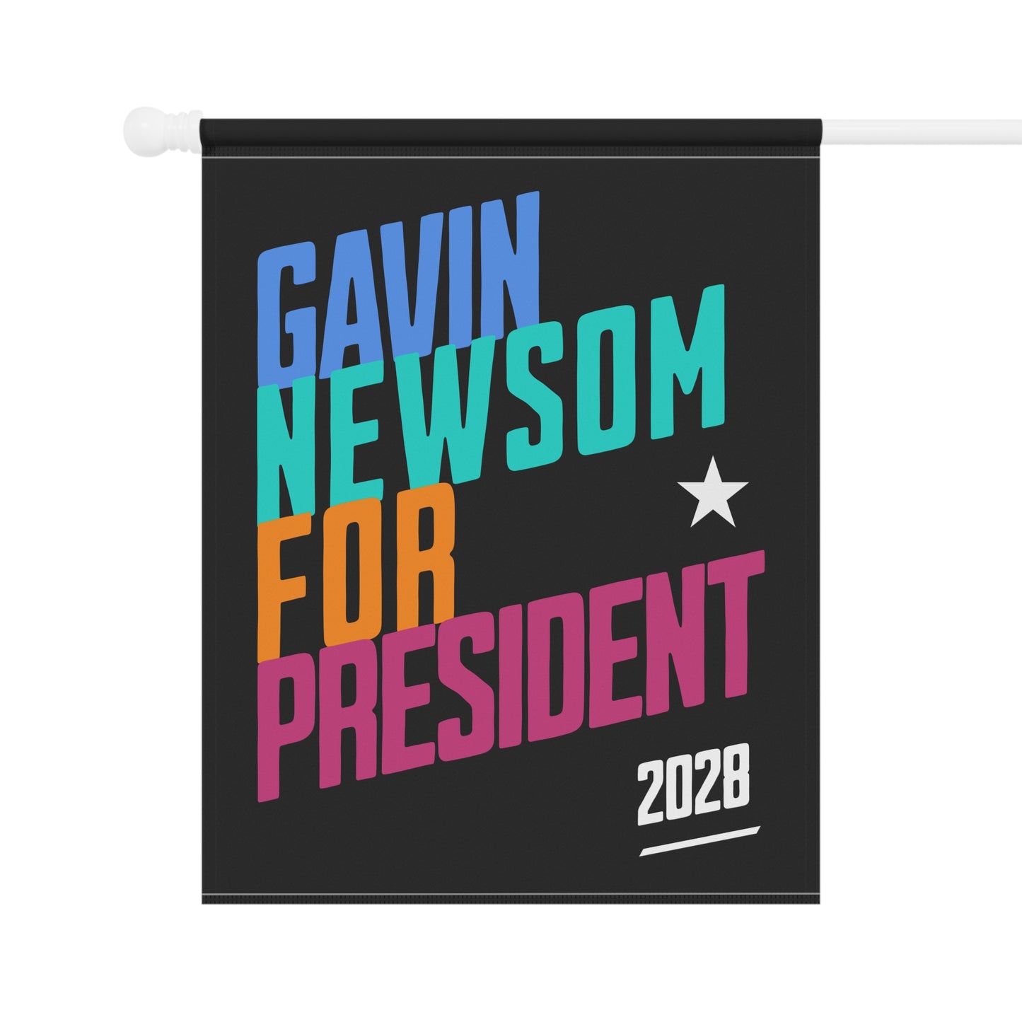 Gavin Newsom for President 2028, Garden Flag, Newsom 2028, Presidential Political Campaign, Election Flag for Democratic Supporters, Vote