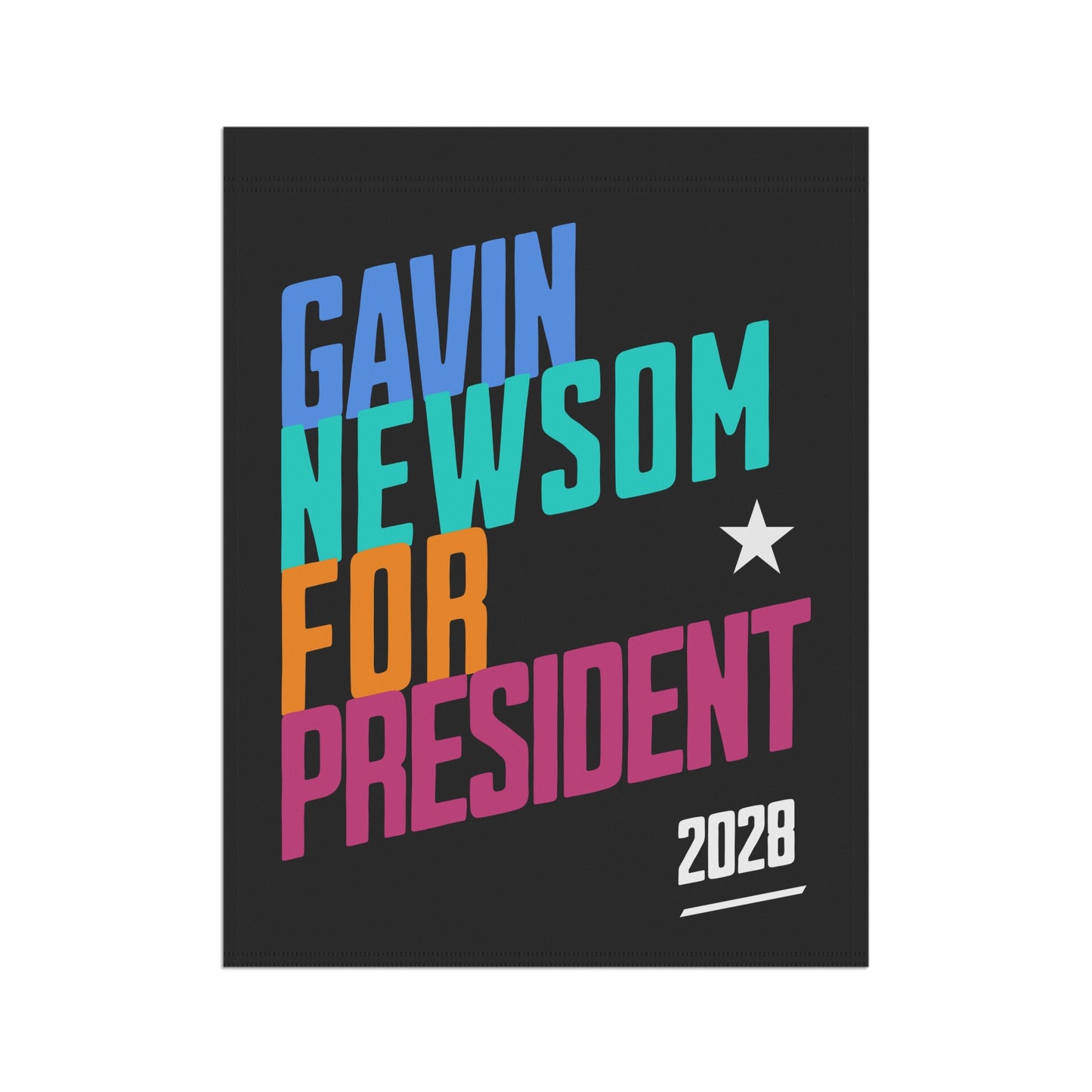 Gavin Newsom for President 2028, Garden Flag, Newsom 2028, Presidential Political Campaign, Election Flag for Democratic Supporters, Vote