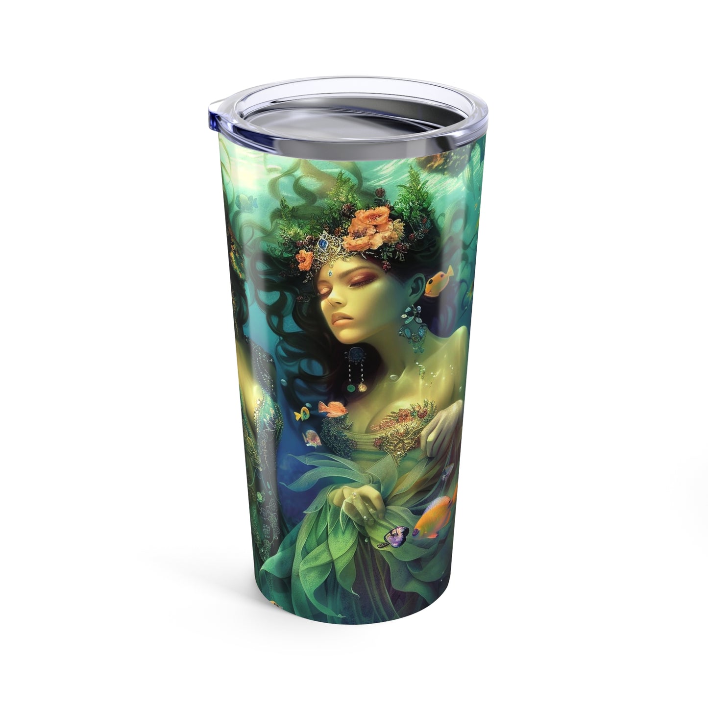 04 Water Goddesses, Coffee Cup, Mermaidcore, Fairycore, Goddess, Flowy, Dreamy Stainless Steel Travel Tumbler 20oz