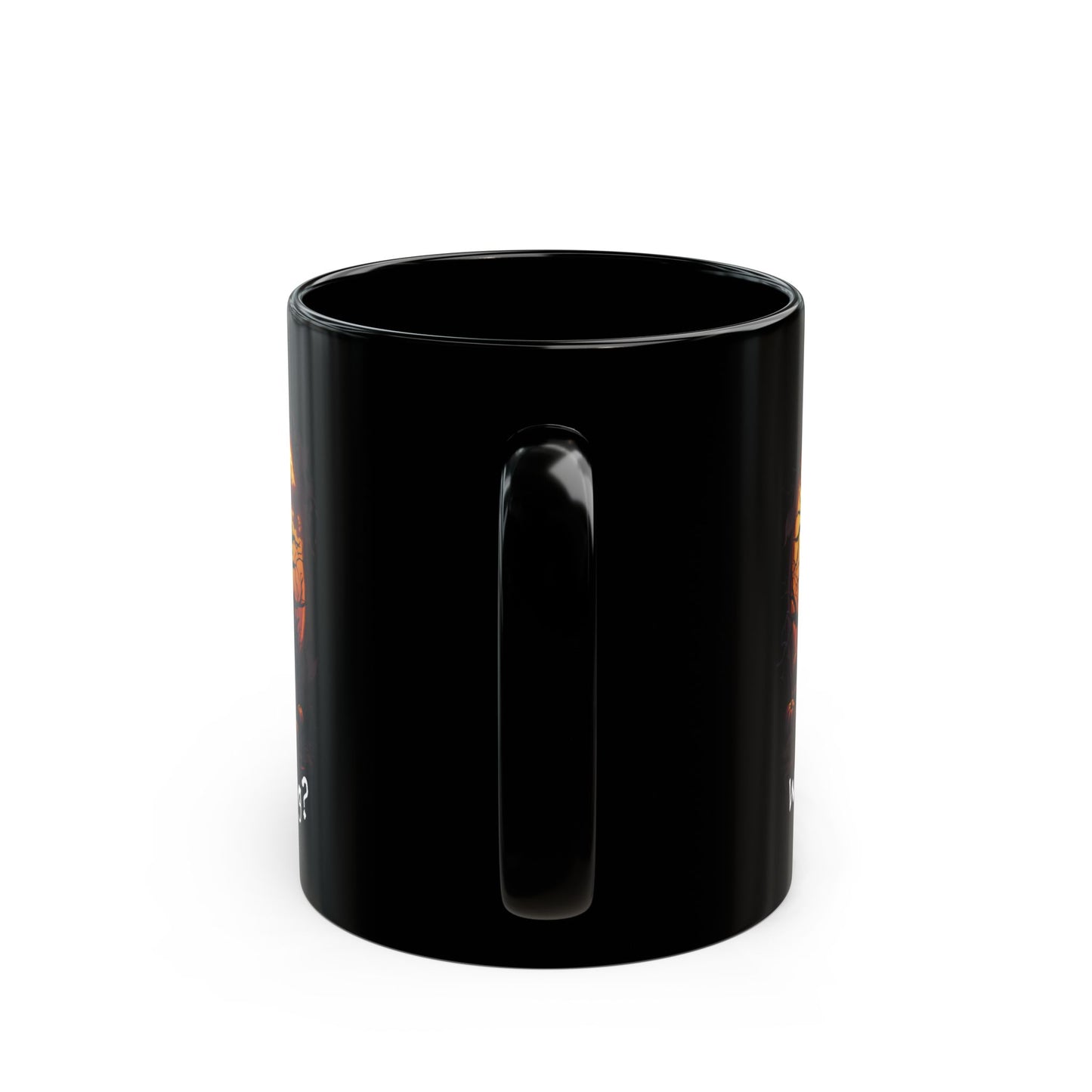 Spooky Halloween Mug - "Wanna Hang?" Spider Black Coffee Cup for Fall Celebrations, Gift, Party Decor, Halloween Lovers