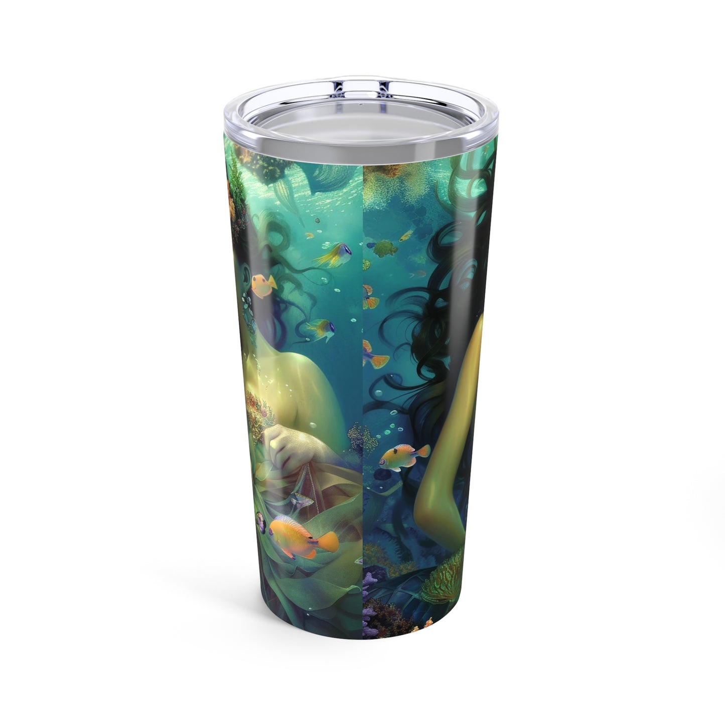 04 Water Goddesses, Coffee Cup, Mermaidcore, Fairycore, Goddess, Flowy, Dreamy Stainless Steel Travel Tumbler 20oz
