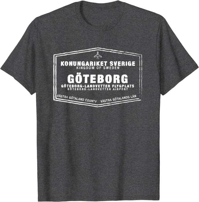 Goteborg Sweden Passport Stamp Vacation Travel Souvenir Unisex Softstyle T-Shirt