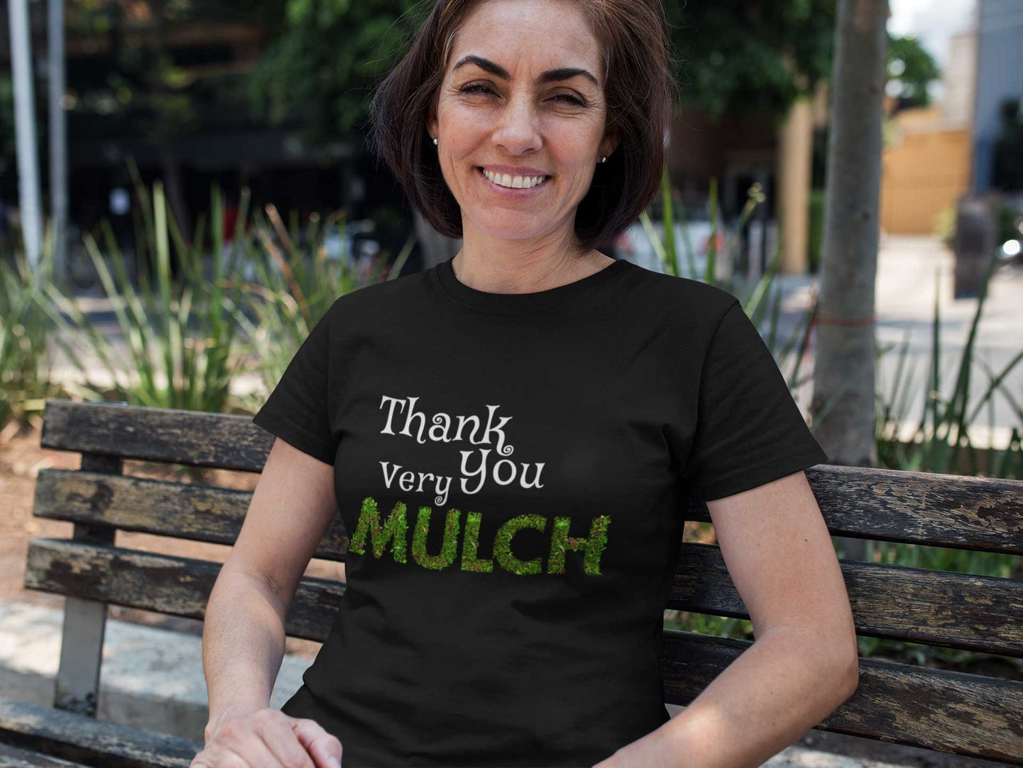 Funny Landscaper Thank You Very Mulch Gardening Unisex Softstyle T-Shirt