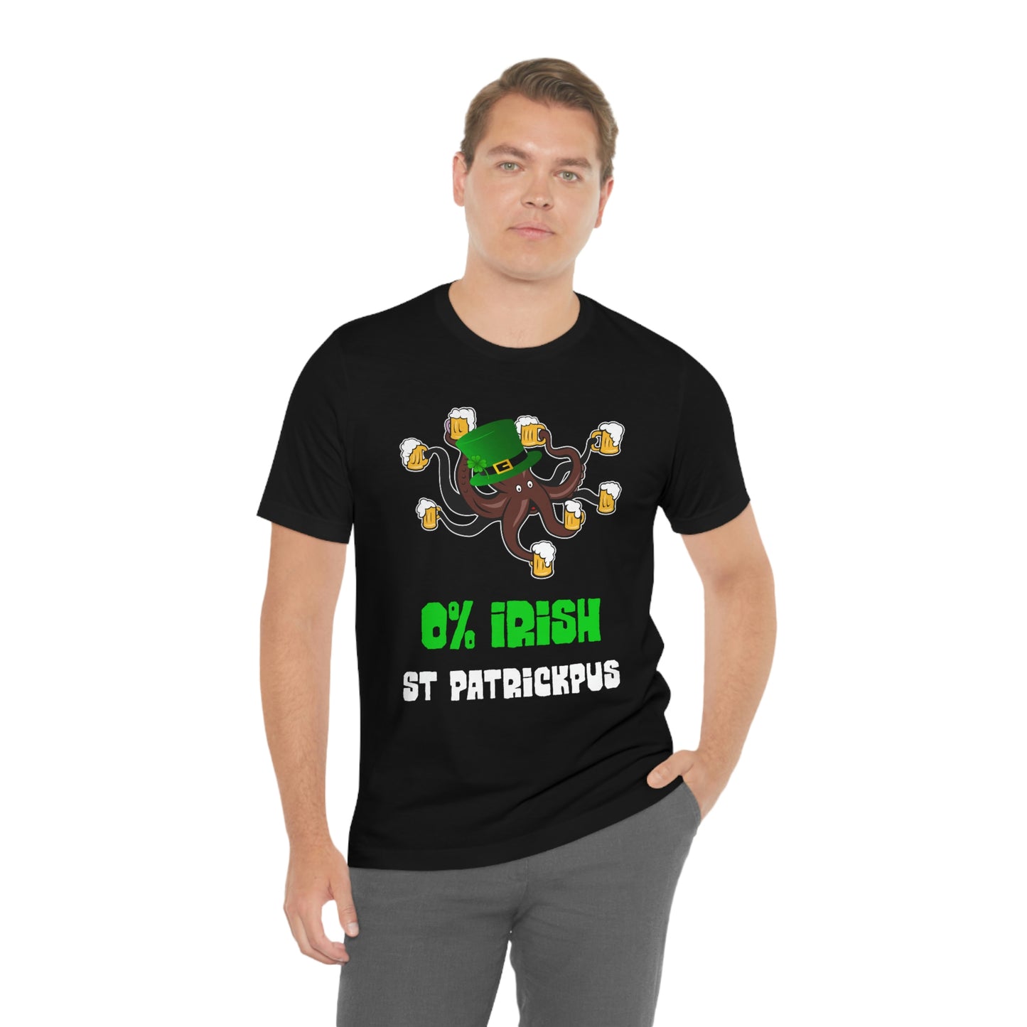 Zero Percent Irish - Funny St Patrick's Day Octopus Unisex T-shirt