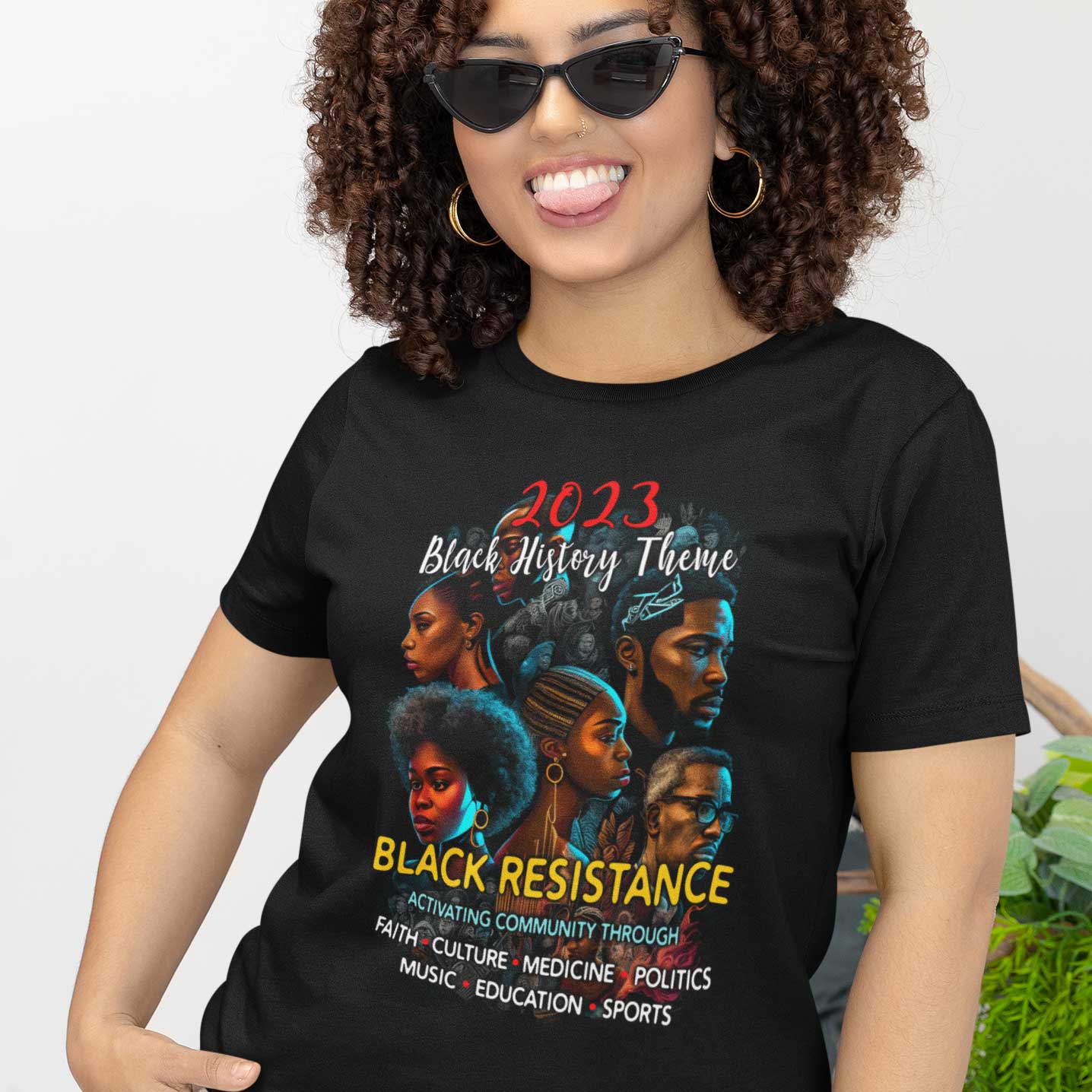 2023 Black History Theme - Resistance- Activism T-shirt