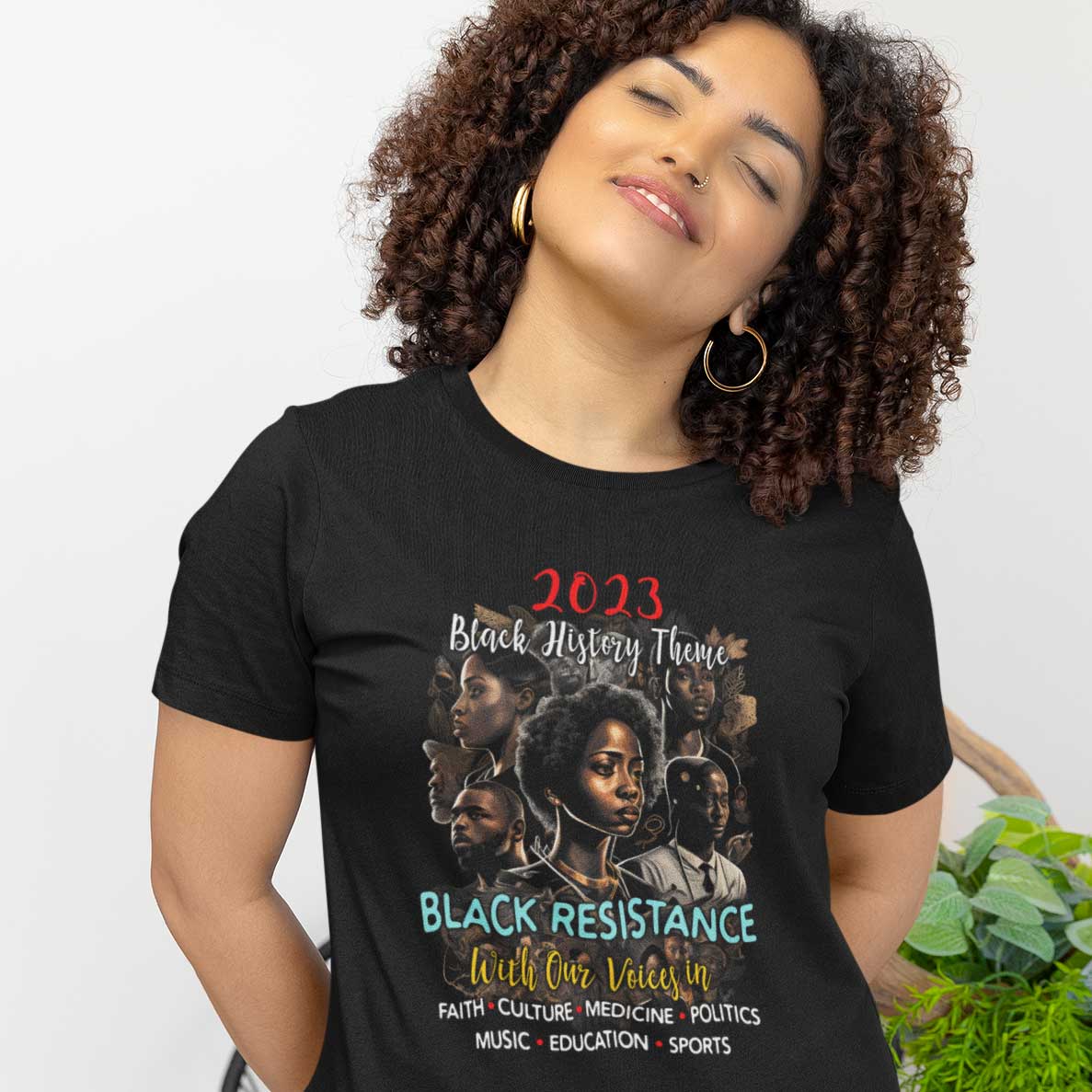 2023 Black History Theme - Resistance - Women T-shirt
