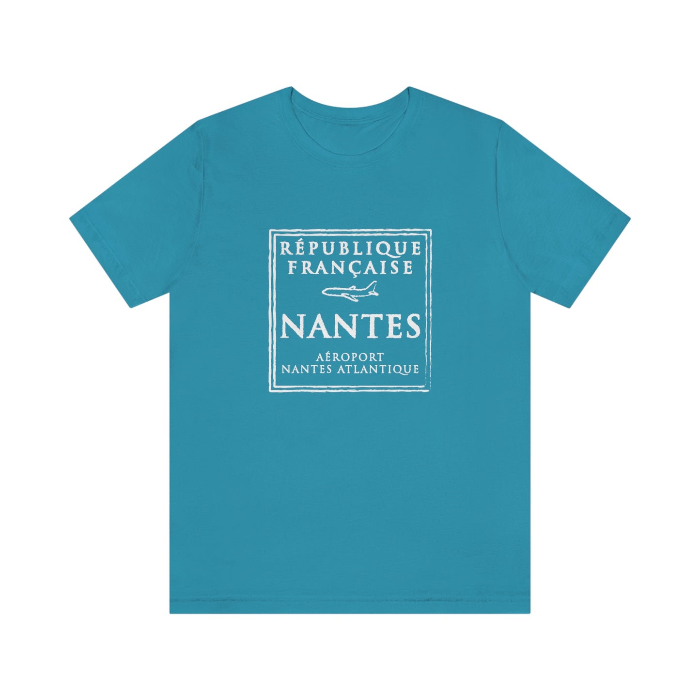 Nantes France Passport Stamp Vacation Travel Souvenir Unisex T-shirt