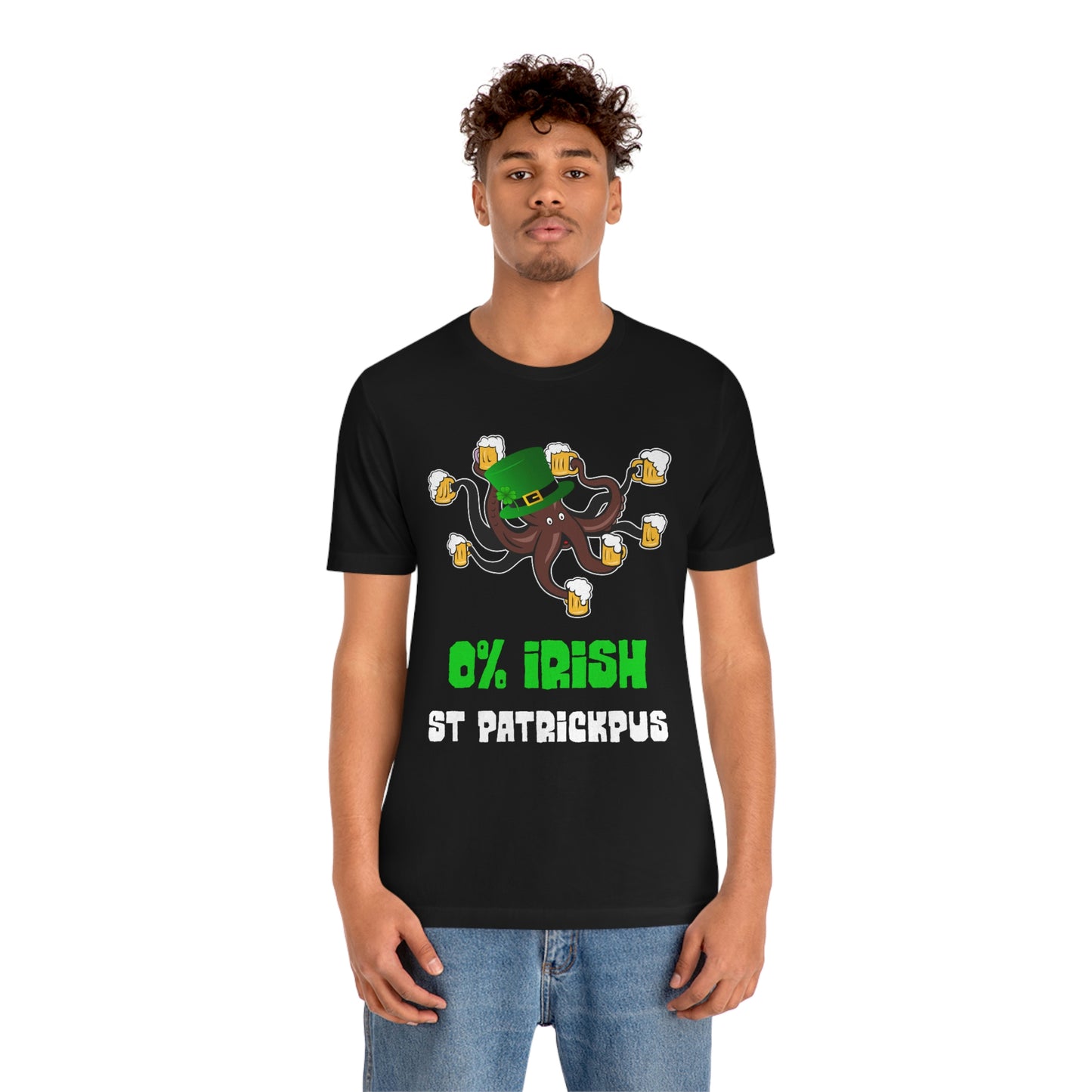 Zero Percent Irish - Funny St Patrick's Day Octopus Unisex T-shirt