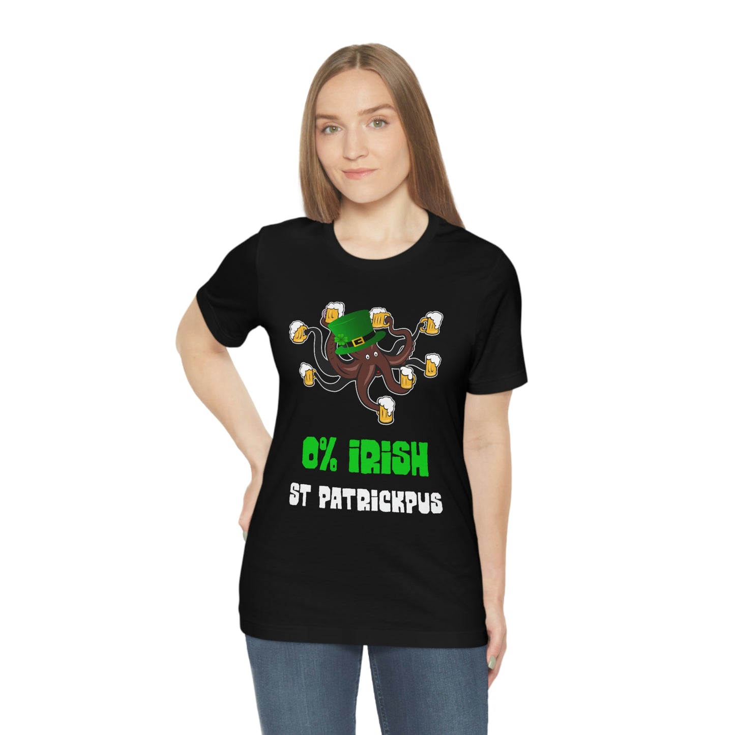 Zero Percent Irish - Funny St Patrick's Day Octopus Unisex T-shirt