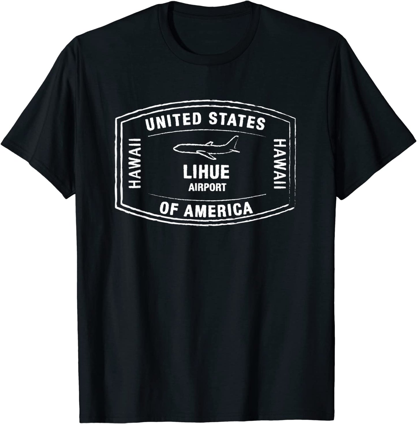 Lihue Hawaii USA Passport Stamp Vacation Travel T-shirt