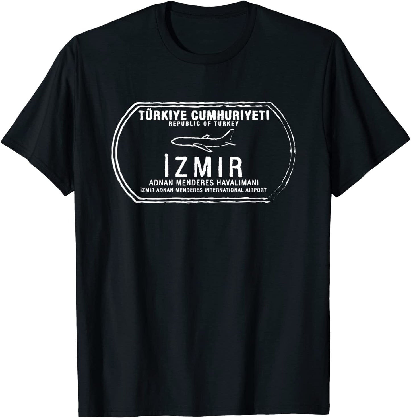 Izmir Turkey Passport Stamp Vacation Travel T-shirt