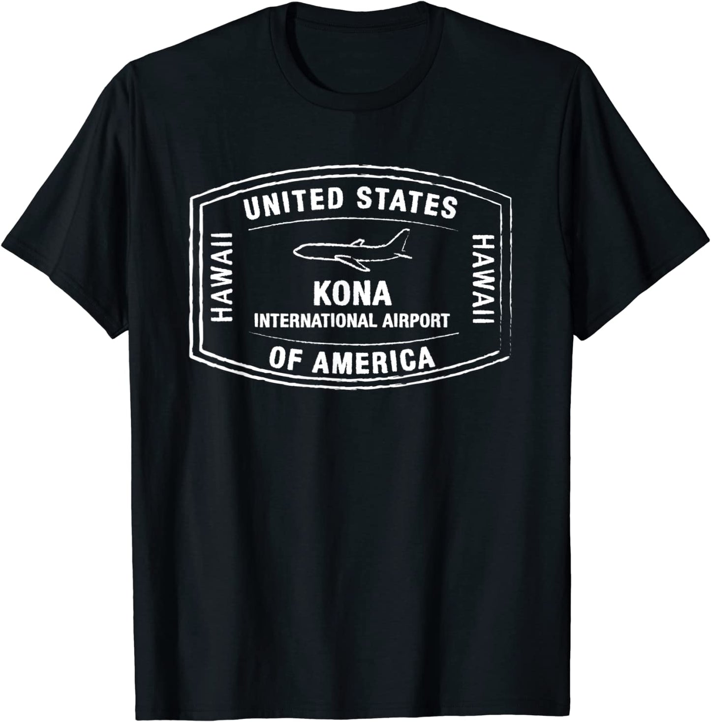 Kona Hawaii USA Passport Stamp Vacation Travel T-shirt