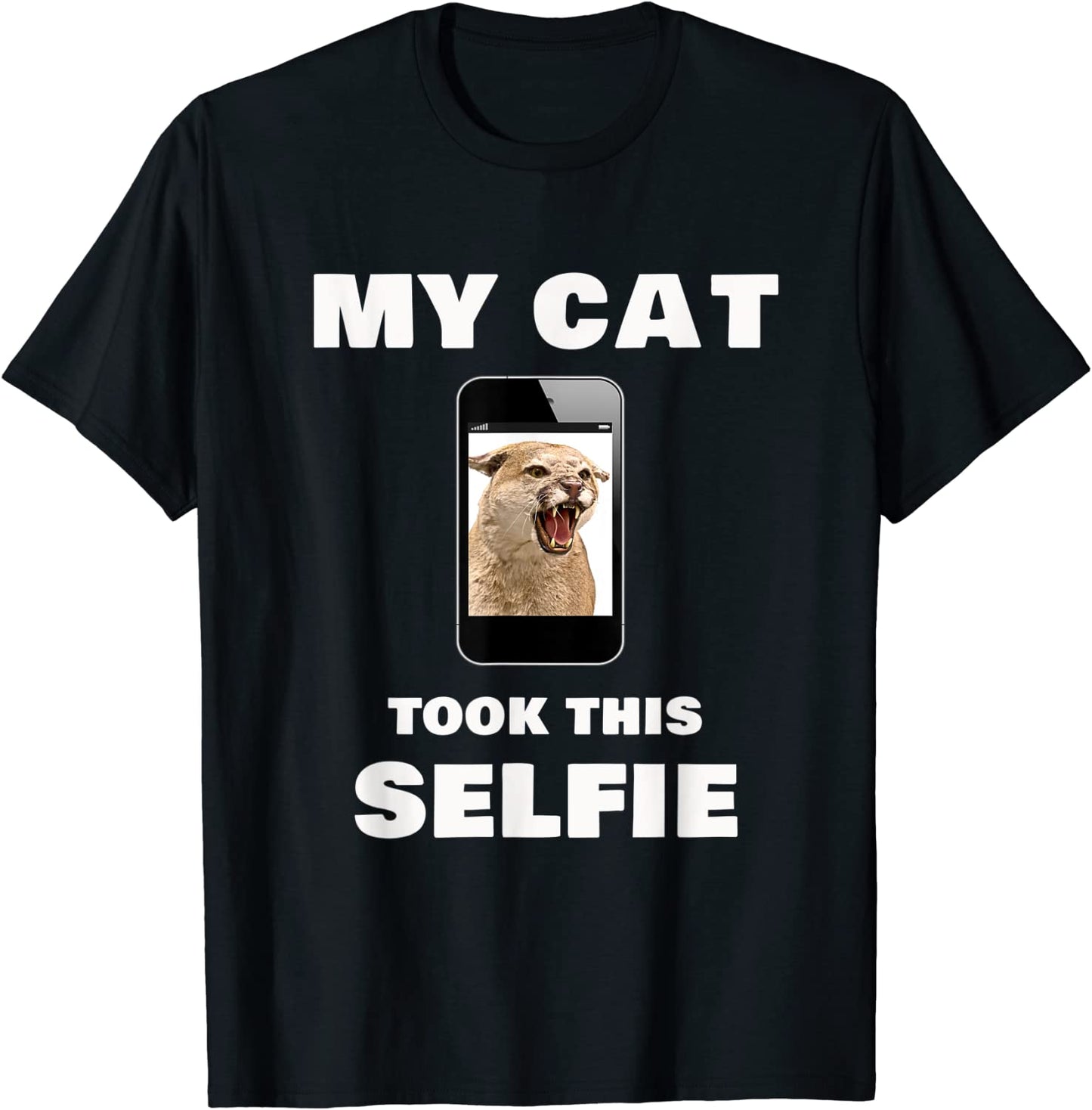 My Cat Took This Selfie Funny Cat Photo T-shirt
