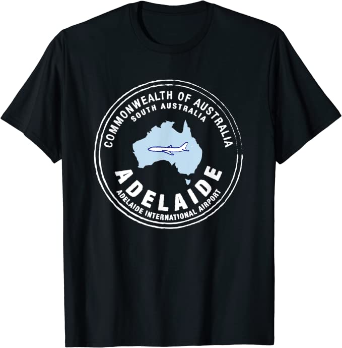 Adelaide Australia Passport Stamp Vacation Travel T-shirt