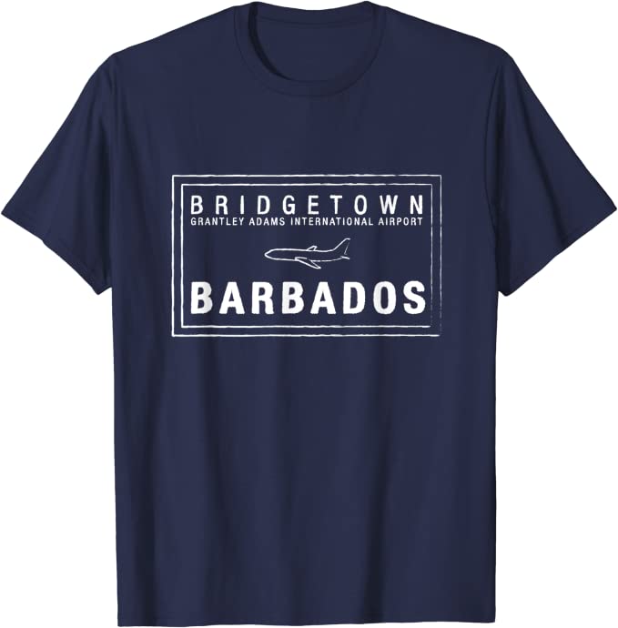 Bridgetown Barbados Passport Stamp Vacation Travel T-shirt