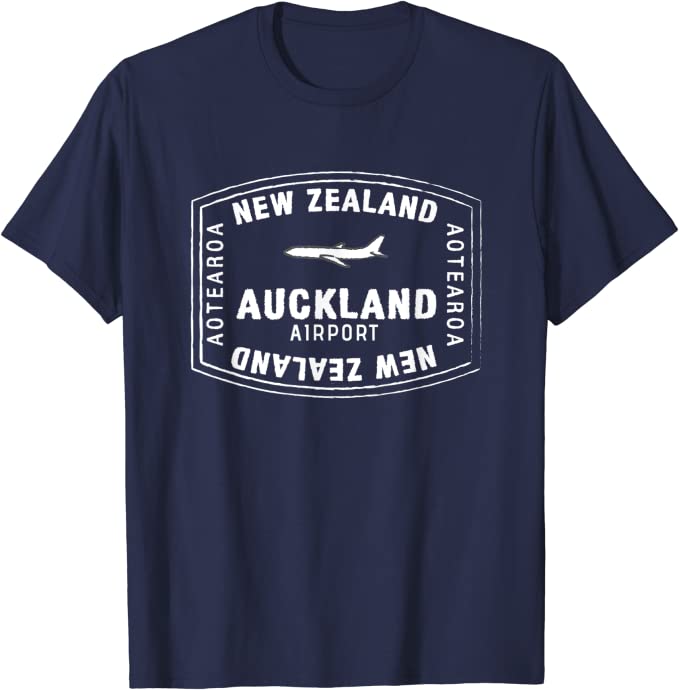 Auckland New Zealand Passport Stamp Vacation Travel T-shirt