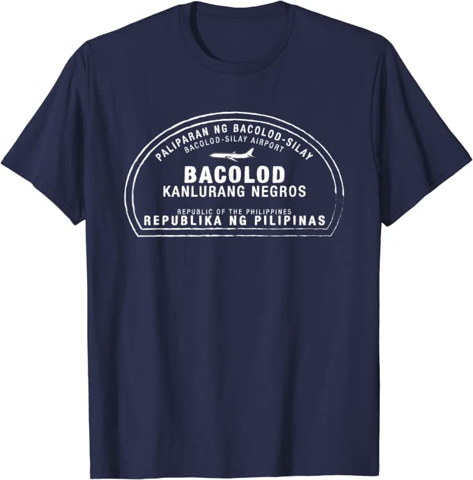 Bacolod Philippines Passport Stamp Vacation Travel T-shirt