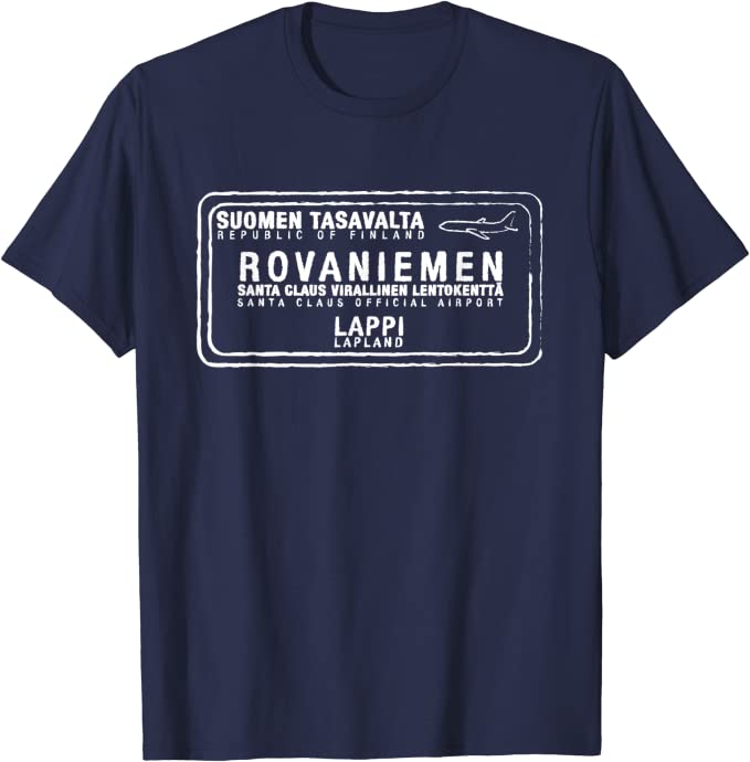 Lapland Finland Passport Stamp Vacation Travel T-shirt