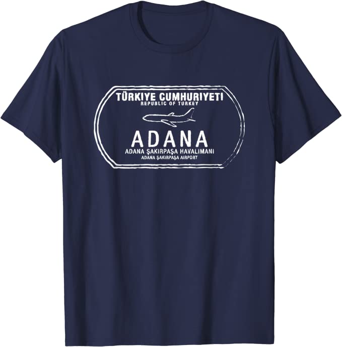 Adana Turkey Passport Stamp Travel T-shirt
