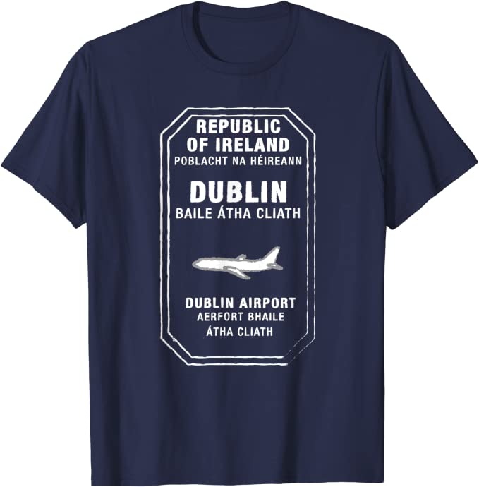 Dublin Ireland Passport Stamp Vacation Travel T-shirt