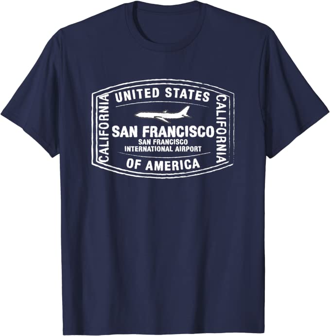 San Francisco USA Passport Stamp Holiday Travel T-shirt