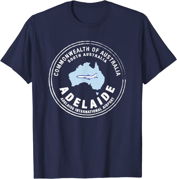 Adelaide Australia Passport Stamp Vacation Travel T-shirt