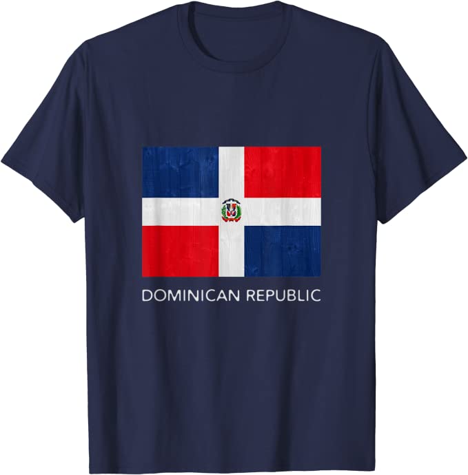 Dominican Republic Island Country Patriotic Flag T-shirt
