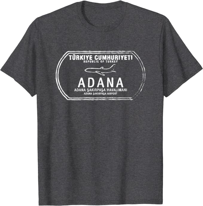 Adana Turkey Passport Stamp Travel T-shirt
