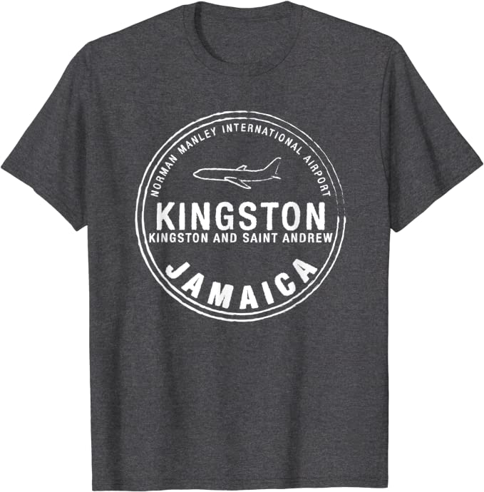 Kingston Jamaica Passport Stamp Vacation Travel Souvenir T-shirt