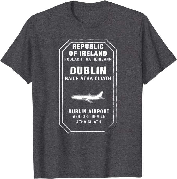 Dublin Ireland Passport Stamp Vacation Travel T-shirt