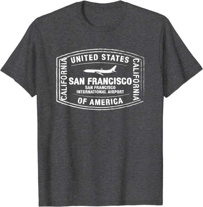 San Francisco USA Passport Stamp Holiday Travel T-shirt