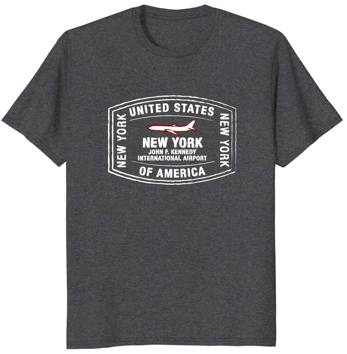 New York JFK Airport Passport Stamp Vacation Travel Souvenir T-shirt
