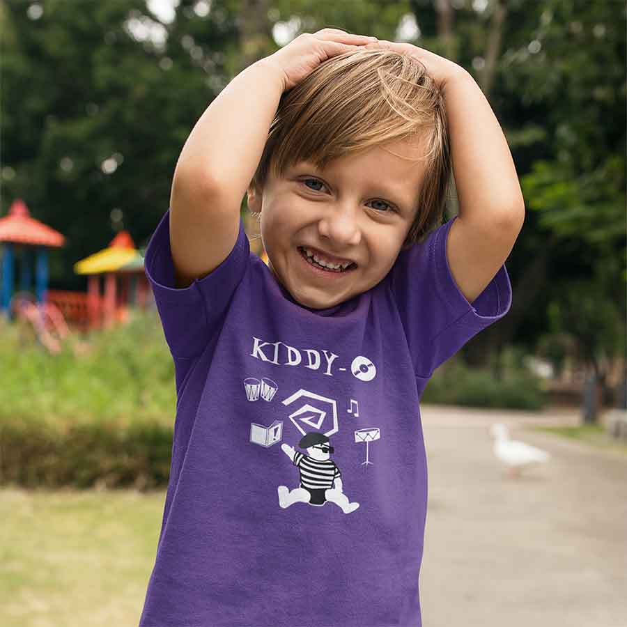 Cool Kiddy-O Beatnik Family Matching Shirts - Kids Heavy Cotton™ Tee dark colors