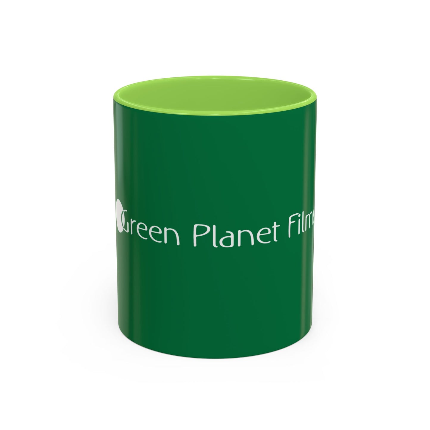 Green Planet Films Color Accent Mug — Eco Logo Coffee Cup (11oz & 15oz)