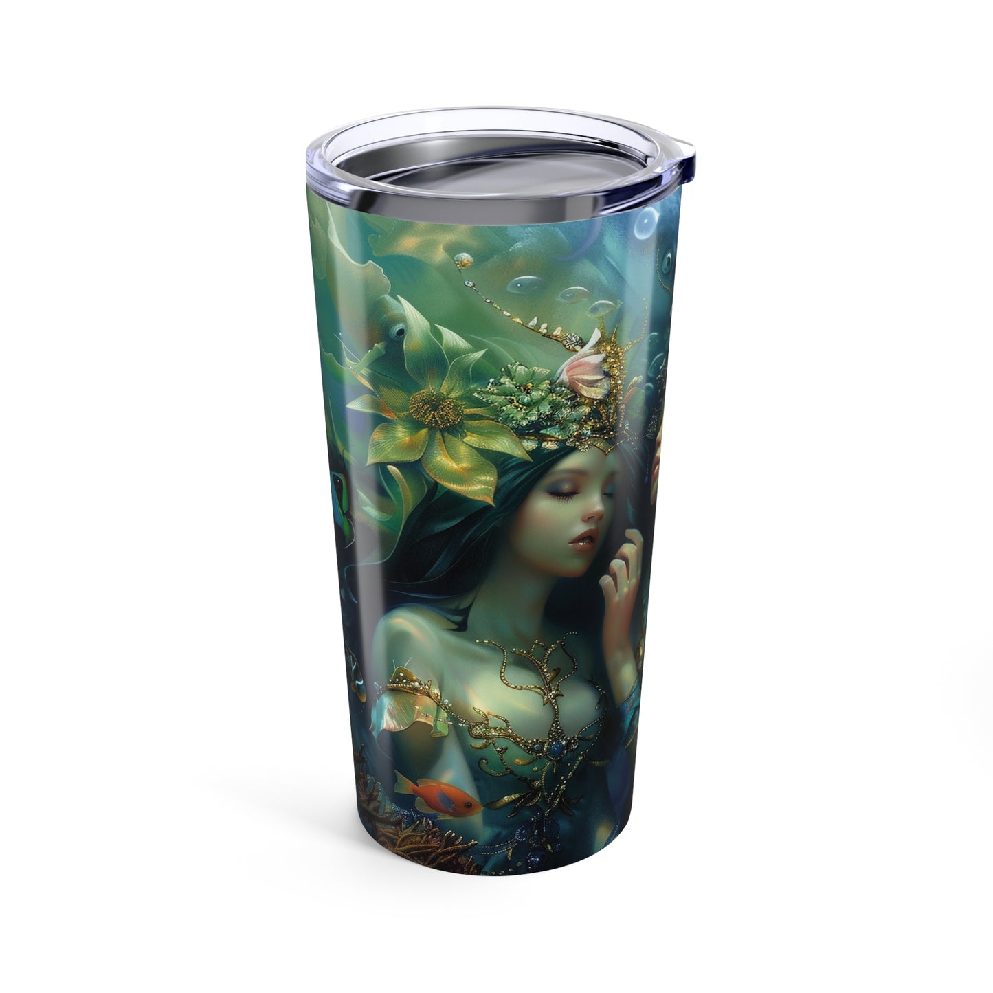 08 Mermaid Tumbler, Water Goddesses, Mermaidcore, Fairycore, Goddess, Stainless Steel Travel Tumbler 20oz