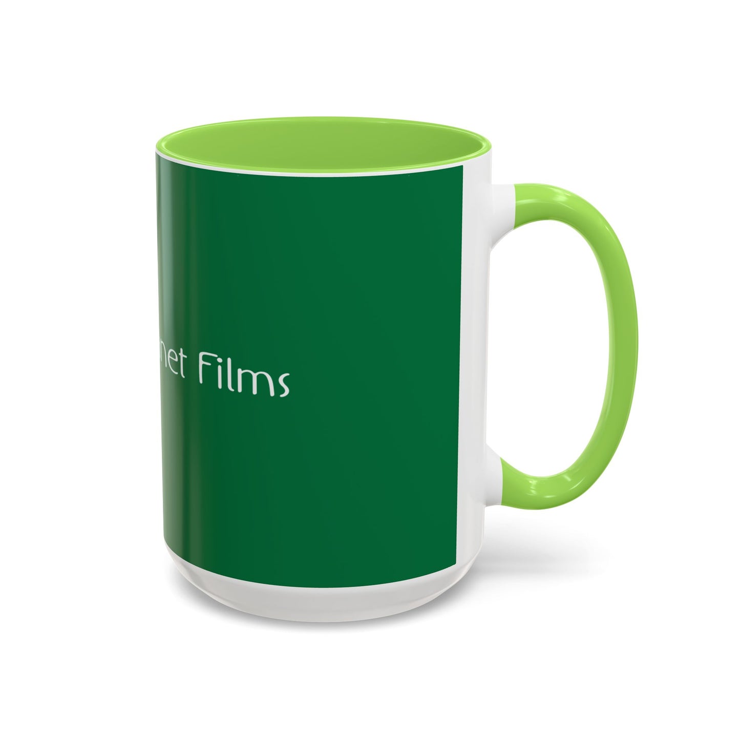 Green Planet Films Color Accent Mug — Eco Logo Coffee Cup (11oz & 15oz)