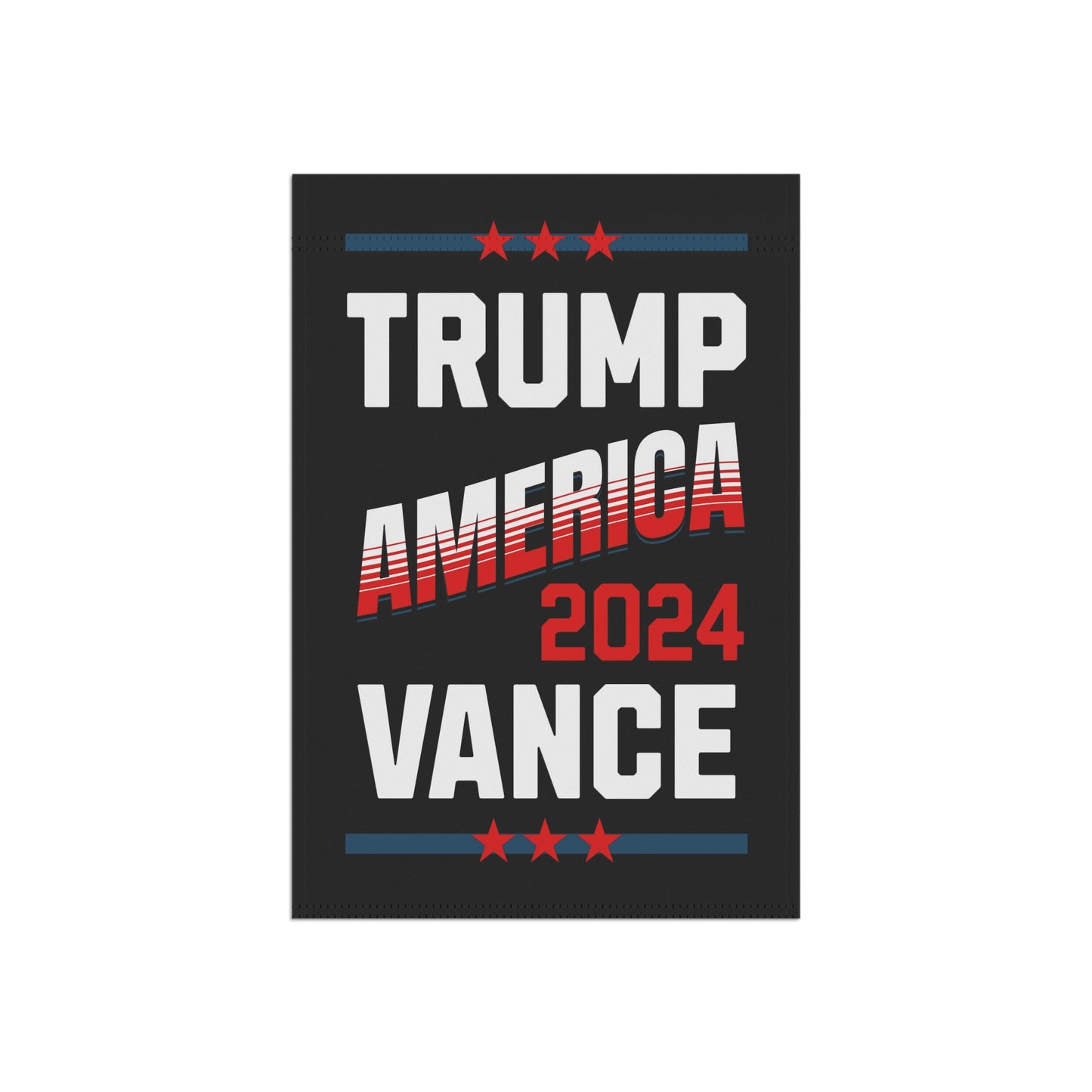 Trump Vance 2024 Republican Presidential Election Garden & House Vintage Flag Banner