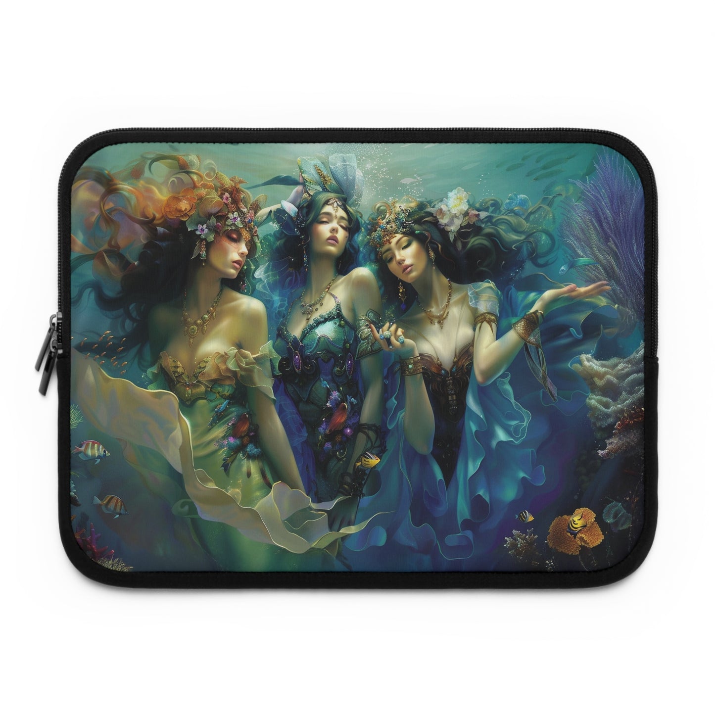 Flowy Water Goddesses - Mermaidcore, Fantasy Fairycore Laptop, Tablet, Device Protection Sleeves  (5 sizes)