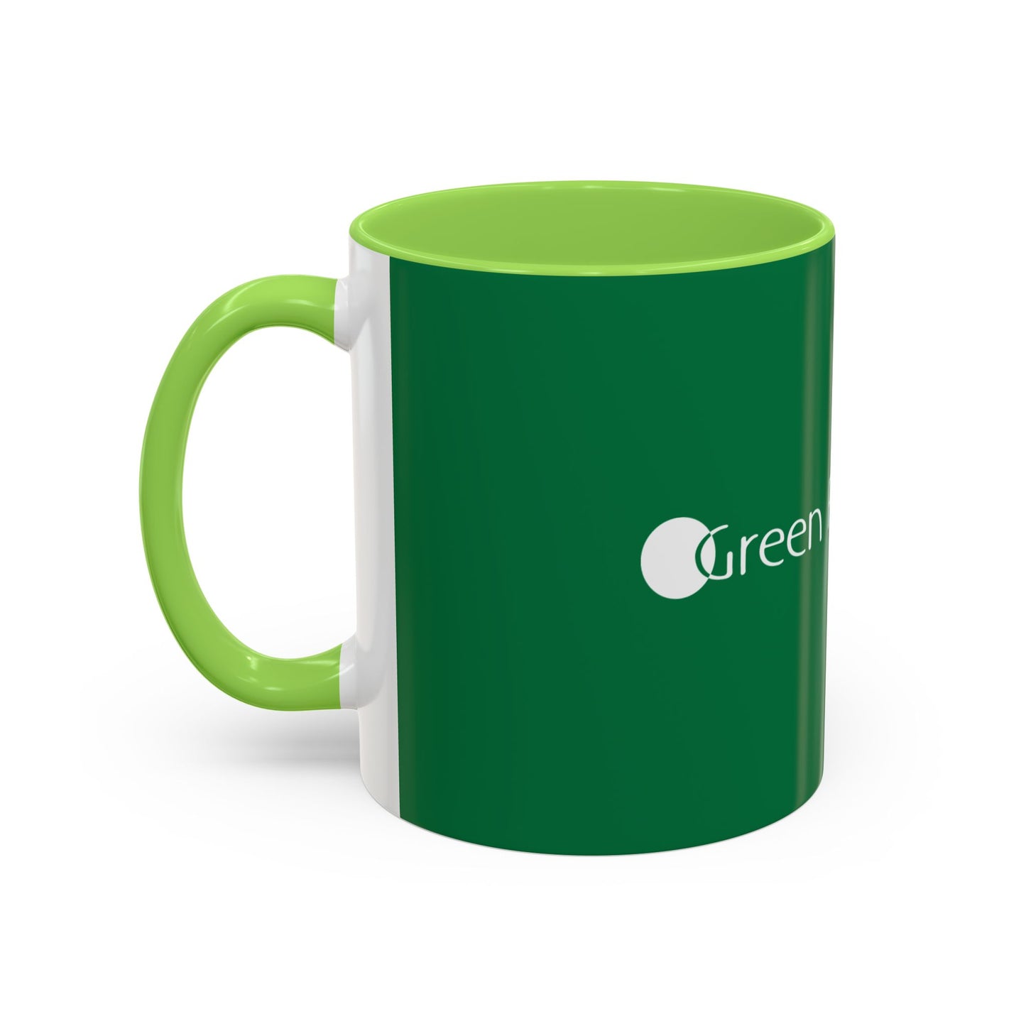 Green Planet Films Color Accent Mug — Eco Logo Coffee Cup (11oz & 15oz)