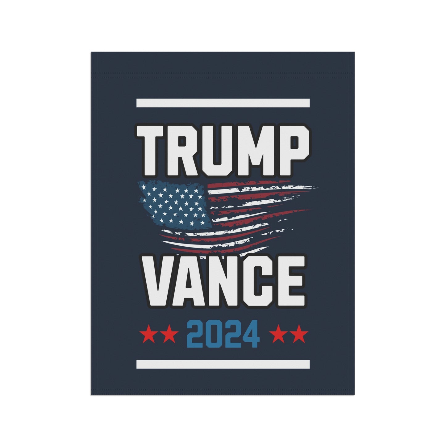 Trump Vance 2024 Republican Presidential Election Garden & House Vintage Flag Banner