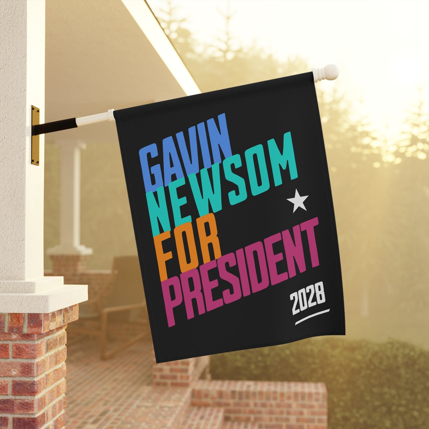 Gavin Newsom for President 2028, Garden Flag, Newsom 2028, Presidential Political Campaign, Election Flag for Democratic Supporters, Vote