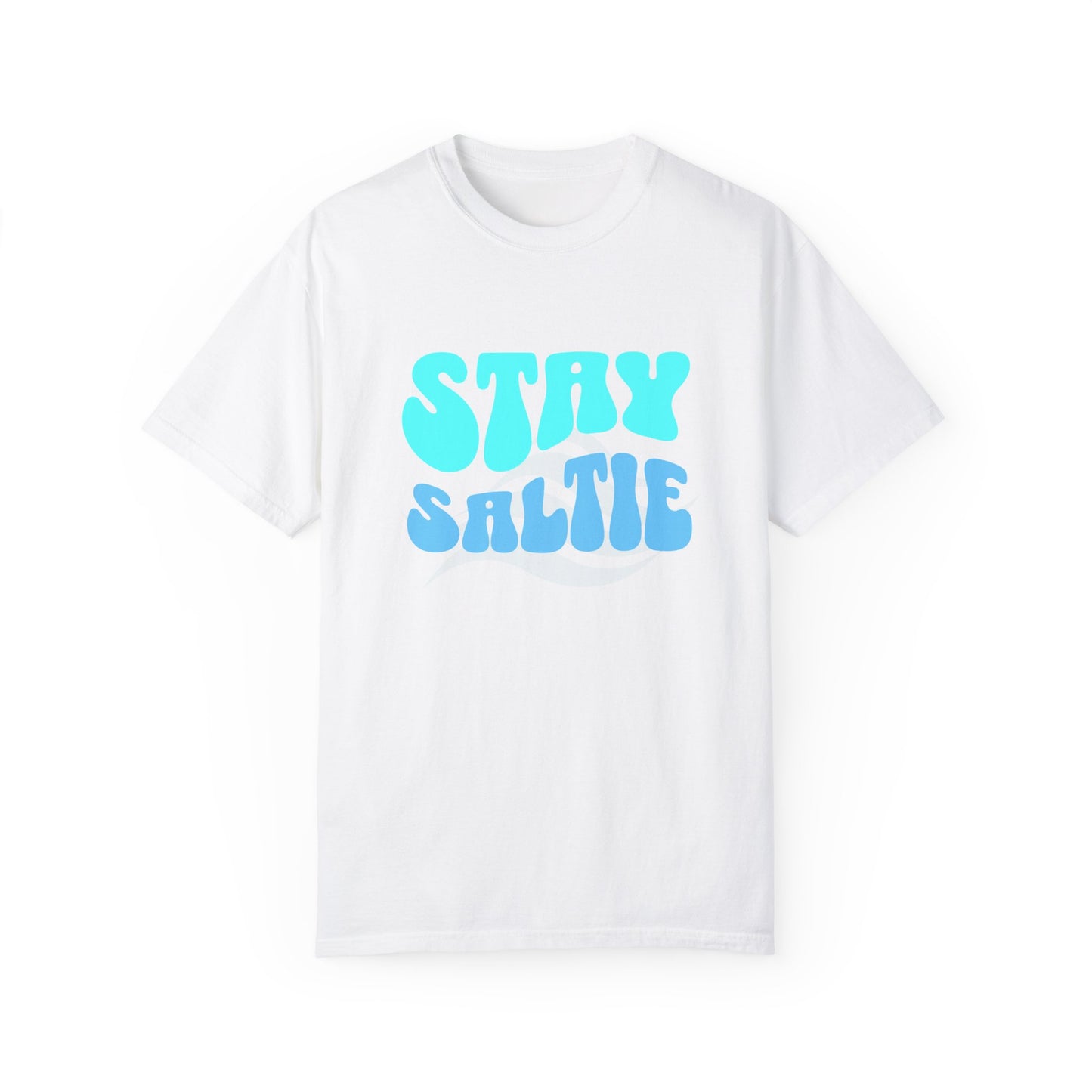 Stay Saltie Beach Outfit Vacation Clothing With Ocean Wave Comfort Colors Unisex Dark T-shirt